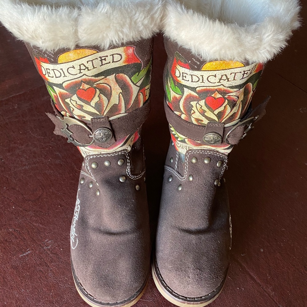 Vintage Ed Hardy Dedicated To The One I Love Roses